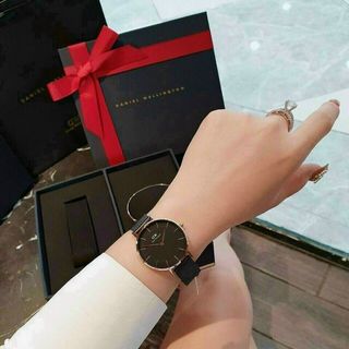 SET VALENTINE DANIEL W CAO CẤP COUPLE LƯỚI TRÒN SIZE NAM VÀ NỮ HỘP NƠ ĐỎ