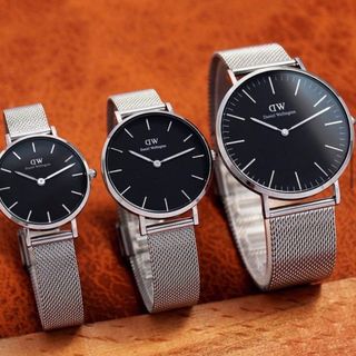 SET VALENTINE DANIEL W CAO CẤP COUPLE LƯỚI TRÒN SIZE NAM VÀ NỮ HỘP NƠ ĐỎ