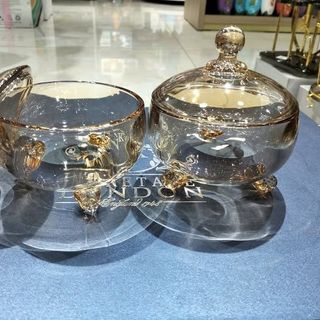 Hũ mứt thủy tinh vàng tròn TP 4001 G-HP (THÙNG 12C)