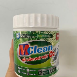 Bột Tẩy Lồng Máy Giặt MClean O2 300g – Diệt Khuẩn, Khử Mùi Hôi, Loại Bỏ Cặn Bẩn & Nấm Mốc Máy Giặt