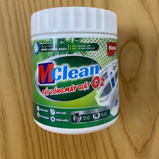 Bột Tẩy Lồng Máy Giặt MClean O2 300g – Diệt Khuẩn, Khử Mùi Hôi, Loại Bỏ Cặn Bẩn & Nấm Mốc Máy Giặt