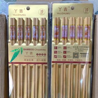 BỘ 10 ĐÔI ĐŨA TRE CAO CẤP VÂN ĐÁ