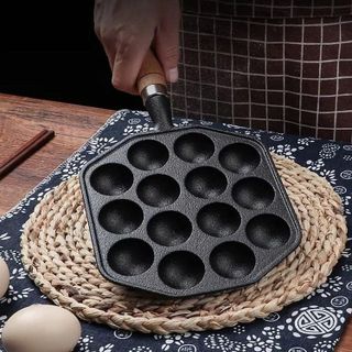 CHẢO GANG NƯỚNG VIÊN BẠCH TUỘT 14 LỖ