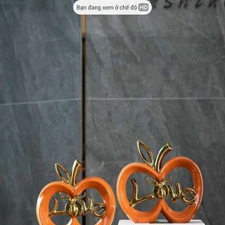 Sứ - Kệ Cam Cặp Love Sứ Decor (THÙNG 6C)