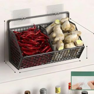 KỆ LƯỚI DÁN TƯỜNG 2 NGĂN TIỆN LỢI