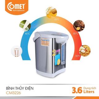 BÌNH THUỶ ĐIỆN INOX 3,6L COMET CM3226 (T6)