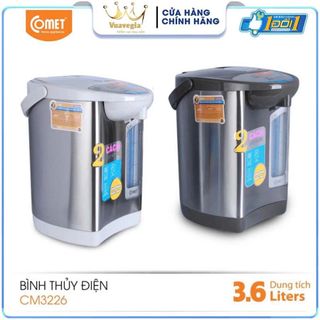 BÌNH THUỶ ĐIỆN INOX 3,6L COMET CM3226 (T6)