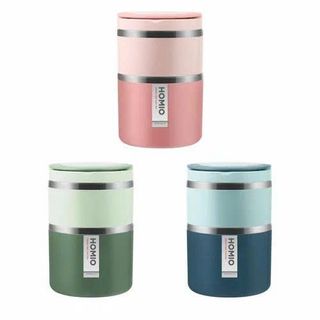 CÀ MEN, CẶP LỒNG GIỮ NHIỆT INOX 2 TẦNG HOMIO 8504 (T24)