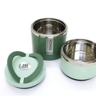 CÀ MEN, CẶP LỒNG GIỮ NHIỆT INOX 2 TẦNG HOMIO 8504 (T24)