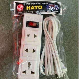 Ổ CẮM ĐIỆN HATO CÔNG TẮC 3 Ổ CẮM DÂY DÀI 3M