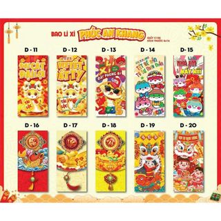 SET 100 BAO LÌ XÌ TẾT 2026 NGẪU NHIÊN