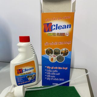 Siêu Tẩy Đa Năng Mclean 300ml - Tẩy Siêu Sạch Gỉ Sét Kim Loại, Nấm Mốc, Vết Dầu Mỡ, Vết Sơn, Inox