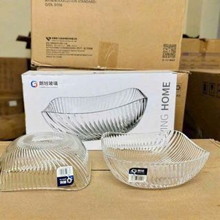 Tô, Đĩa Thủy Tinh Sọc 805M (THÙNG 36C)