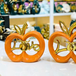 Sứ - Kệ Cam Cặp Love Sứ Decor (THÙNG 6C)