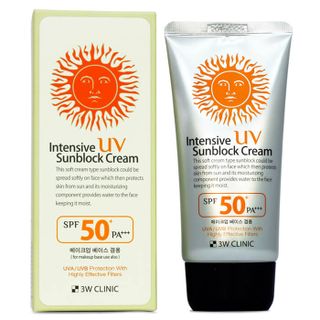 3W CLINIC INTENSIVE UV SUNBLOCK CREAM SPF 50++ PA+++