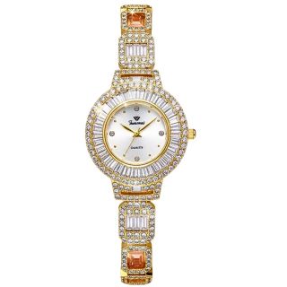 QUÀ VALENTINE ĐỒNG HỒ NỮ CHÍNH HÃNG FUNMEI F2062 ĐÍNH ĐÁ SWAROSKI FULLBOX TEM HÃNG