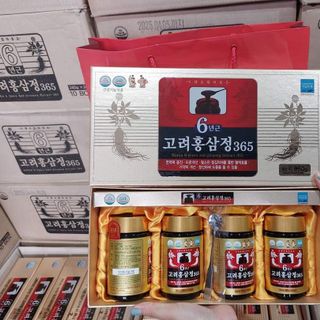 CAO SÂM 365 HÀN QUỐC HỘP 4 LỌ