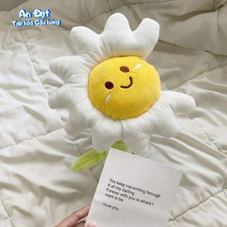 Bông Hoa Nhồi Bông Cúc Họa Mi, Hoa Hướng Dương 40cm, Quà Tặng Tốt Nghiệp, Gối Ôm Văn Phòng, Gấu Bông