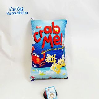Gối in 3D ngộ nghĩnh cho bé, gấu bông bim bim, snack, mì gói, gấu bông 3D độc lạ làm quà tặng