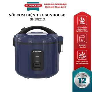 NỒI CƠM ĐIỆN 1,2L SUNHOUSE SHD8213 (T6)