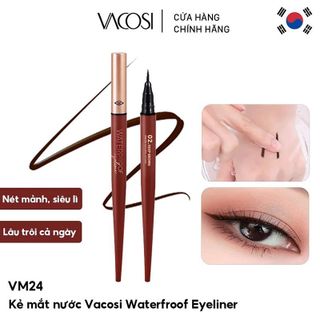 BÚT KẺ MẮT NƯỚC VACOSI NATURAL STUDIO WATERPROOF EYELINER (MÀU ĐEN)