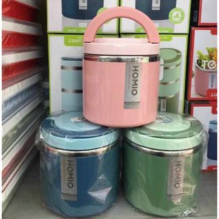 CÀ MEN, CẶP LỒNG GIỮ NHIỆT INOX 1 TẦNG HOMIO 8503 (T36)