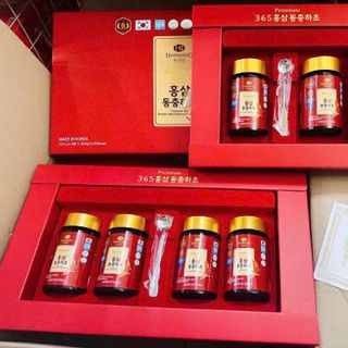 CAO HỒNG SÂM ĐÔNG TRÙNG HẠ THẢO 365( 250G X 4 LỌ X 6 HỘP / THÙNG)