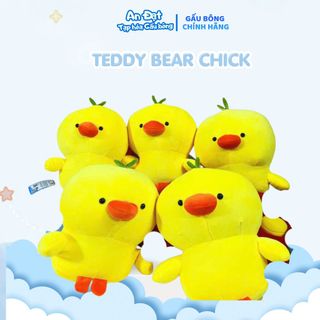 Gấu Bông Gà Vàng Dễ Thương Ôm Ngủ Mềm Mịn Cho Bé, Gối Tựa Lưng Thú Nhồi Bông Mềm Mại