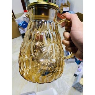 Bộ Bình 6 Cốc Thủy Tinh Vàng JYSJ-607 (THÙNG 8B)