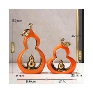 Sứ - Kệ Cam Cặp Hồ Lô Sứ Decor (THÙNG 6C)