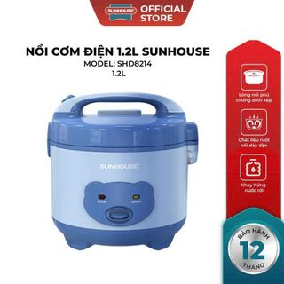 NỒI CƠM ĐIỆN 1,2L SUNHOUSE SHD8214