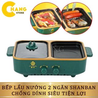 BẾP NƯỚNG LẨU 2 NGĂN SHANBAN