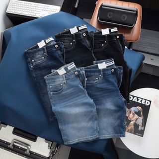 Short Jeans nam cao cấp,  chất jean co giãn, mịn mềm, vải chính phẩm