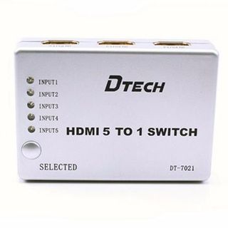 BỘ GỘP HDMI 5 VÀO 1 RA DTECH DT-7021  FV