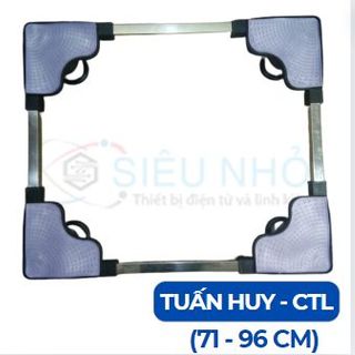Chân máy giặt tủ lạnh INOX Tuấn Huy 71-96cm ( Hộp Đỏ PDP CTL ) - Dành cho tủ lạnh 2 cửa