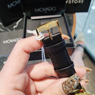 ĐỒNG HỒ NAM NỮ MÁY THỤY MOVODA DÂY DA VỎ THÉP MẠ KÍNH SAPHIRE