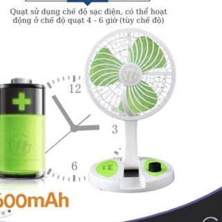 QUẠT MÃ 5811: QUẠT SẠC TÍCH ĐIỆN GẤP GỌN ĐA CHỨC NĂNG (T36) (CÁI)