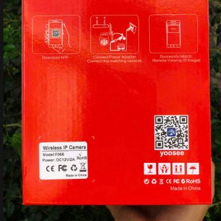 "Chuyên cơ mặt đất" Camera Wifi Yoosee F068-G 15MP 4 mắt 3 khung, điều chỉnh xoay cả 3 khung (Phản lực 2 bên có 6 Led)