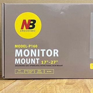 Giá treo 2 màn hình máy tính P160 (17" - 27") màu xám đen (3c/1 thùng)