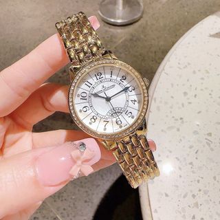 SĂN SALE ĐỒNG HỒ NỮ TRUNG CẤP JAGER LECOULTRE VÀNG VIỀN HỘT