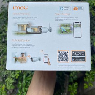 Camera wifi cố định 5.0MP IMOU F52MIP Bullet Pro (Hàng dự án: Có micro + Có Loa + hỗ trợ Đàm thoại 2 chiều + Vỏ sắt )