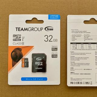 Thẻ nhớ 32GB TeamGroup, có kèm Adapter ( Hàng chính hãng | 5 Năm | Thùng 270 cái )