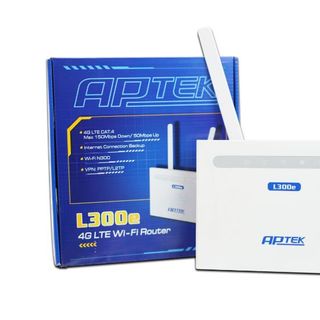 Router Wi-Fi tích hợp 4G LTE APTEK L300e, chuẩn N 300Mbps dành cho gia đình, xe khách, hệ thống Camera..