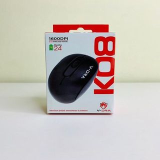 Chuột không dây VINAGEAR K08 (Đen) 1600dpi siêu nhạy, tiết kiệm pin