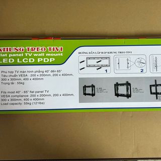 Khung treo TV 40"-65" Leb bản Cố Định Hoàng Tâm, màu đỏ