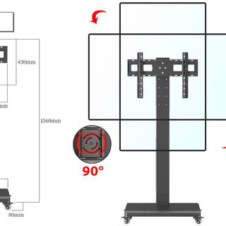 Giá treo xoay ngang dọc E1290 ( 32" - 65" )