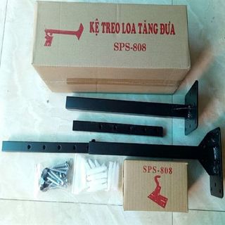 Giá treo loa cao cấp XOAY 360° Hoàng Tâm SPS808 + Tăng đưa (Bộ)