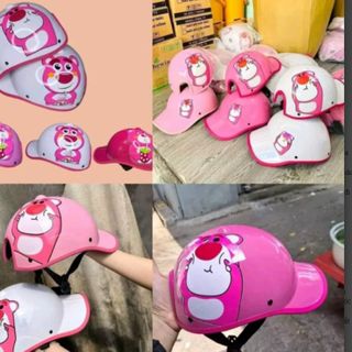 NÓN BẢO HIỂM LƯỠI TRAI GẤU DÂU, NÓN KẾT GẤU DÂU (CÁI)