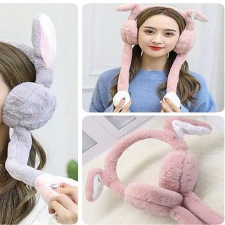 MŨ TAI THỎ GIẬT ĐIỀU KHIỂN CỬ ĐỘNG 2 TAI LÊN XUỐNG MẪU MỚI 2020