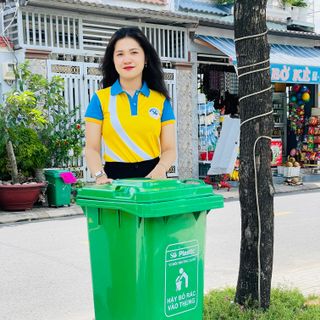 Thùng rác công cộng 120L HDPE Nhiều Màu Nhựa Sài Gòn